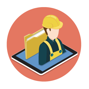 SmartBid manage subcontractor data icon