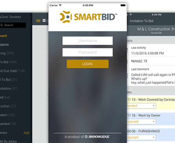 SmartBid features mobile app & accesibility